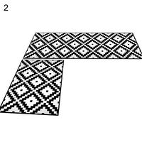 TbpersicwT Home bedroom carpet door mat, Triangle Grid Animal Bathroom Anti-slip Doormat Floor Mat Rug Living Room Decor - 40120cm 2