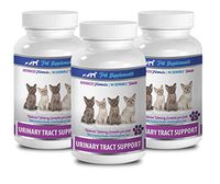 PET SUPPLEMENTS Urinary Tract cat Supplement - Urinary Tract Support - for Cats - Natural Formula - CHEWABLE - Cranberry Treats for Cats - 3 Bottle (270 Chews)