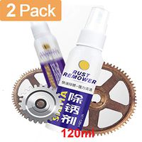 2PC Rust Remover, Non-Toxic Rust Dissolver,Rust Stain Remover Agent for Metal Surface Chrome Paint Car Maintenance Iron Powder Household Cleaning 120ml