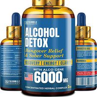Advanced Liver Detox & Hangover Cure with AlcoGene 6000MG - Great Hangover Prevention - Made in USA - Liver Cleanse & Alcohol Detox - Liquid Formula with Better Absorption Than Hangover Pills