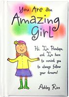 Blue Mountain Arts Little Keepsake Book"You Are an Amazing Girl" 4 x 3 in. Perfect Pocket-Sized Birthday, Christmas, “Just Because” Gift Book for a Tween Girl to Boost Self-Confidence, by Ashley Rice