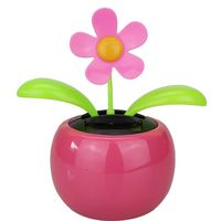 Yevison Swing Dancing Flower for Home and Car Decoration Solar Power Pink Adorable Quality and Practical