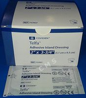 Telfa Adhesive Island Dressings, 2x3.75 Sterile Latex Free Tape & Drsg In 1, 50 ea