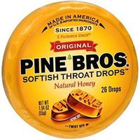 Pine Bros. Softish Throat Drops, Natural Honey 26 ea (Pack of 3)