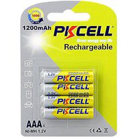 GOWOS 4-Pack AAA 1200mA NiMH Rechargeable Battery PKCELL