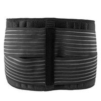 Zer one Waist Support Black Lower Back Waist Brace Protective Waist Band Elastic 7-Spring Protective Gear for Outdoor Sports