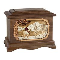 Wood Cremation Urn - Walnut Cowboy by The River Ambassador