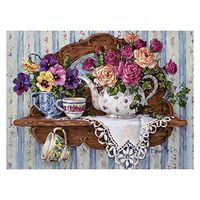 Meidexian888 DIY Diamond Painting, Embroidery Paintings Rhinestone Pasted DIY Diamond Painting Cross Stitch 5D (D)