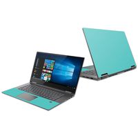 Mightyskins Skin Compatible with Lenovo Yoga 730 15" (2018) - Solid Turquoise | Protective, Durable, and Unique Vinyl Decal Wrap Cover | Easy to Apply, Remove, and Change Styles | Made in The USA