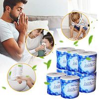 Cloudro ❤️ Multifold Paper Septic-Safe Bath Tissue,8 Rolls Paper Towels Soft Toilet Paper White Household Four-Layer Paper
