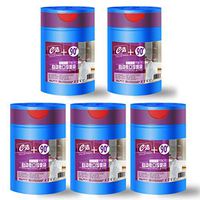 Coral 4 Gallon 5 Pack（450 Counts）Blue 22in×20in Recycling Bags Kitchen Trash Bags Drawstring Garbage Bags Four-Color Trash Bags