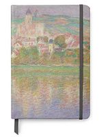 Claude Monet Art UV Printed on PU Leather A5 Journal Notebook - Lined Pages