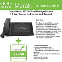 Cisco Meraki MC74 VoIP Cloud Managed Phone Bundle with 3 Years MC Series Cloud License