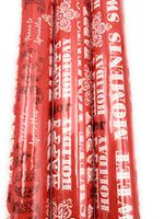 Merry Christmas and Red Holiday Moments Gift Metallic Wrapping Paper with Cutting Lines (3) 15 sq ft ea. 2.5 ft (Bonus Exclusive JFW Wooden Gift Tags)