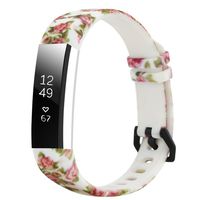 honecumi Replacement Floral Wrist Strap Compatible with Fitbit Alta/Alta HR Pattern Watch Bands for Men Women Adjustable Fitbit Alta HR Band with Metal Clasp