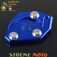 Frames & Fittings 7 Color CNC Side Kickstand Stand Extension Plate Pad for Ninja 250 300R Z250 ZX250 EX300 2013 2014 2015 Motorcycle Dirt Bike - (Color: Blue)