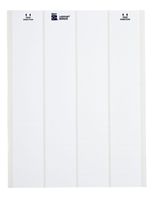 Brady LAT-3-747-10 0.65" Width x 0.25" Height, B-747 Permanent Polyester, Matte Finish White Lasertab Laser Printable Label (Pack of 10000)