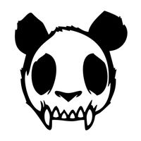 Zombie Panda JDM Vinyl Decal Sticker | Cars Trucks Vans Walls Laptops Cups | Black | 5.5 inches | KCD1323