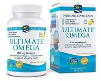 Nordic Naturals Ultimate Omega, Lemon Flavor - 1280 mg Omega-3 - 60 Soft Gels - High-Potency Omega-3 Fish Oil Supplement with EPA & DHA - Promotes Brain & Heart Health - Non-GMO - 30 Servings