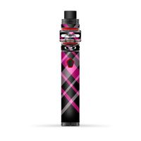 Skin Decal Vinyl Wrap for Smok Stick Baby Prince Vape Skins Stickers Cover/Pink and Black Plaid