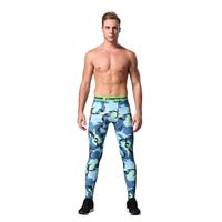 Xturfuo Mens Compression Pants Baselayer Cool Dry Sports Pants Leg Camouflage Sports Tight Leggings Running Leggings