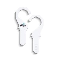 Mission Belt Closet Hanger (White 5-Pack)