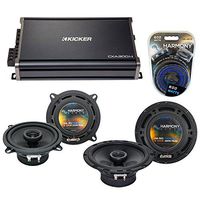 Compatible with GMC Sierra 2007-2013 Factory Speaker Replacement Harmony R65 R5 & CXA300.4 Amp (Renewed)