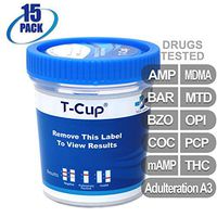 MiCare [15pk] - 10-Panel Multi Drug Test Cup (AMP/BAR/BZO/COC/mAMP/MDMA/MTD/OPI/PCP/THC with A3) #MI-TDOA-3104A3