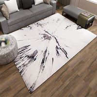 Living Room Bedside Carpet Inked Art Rugs Simple Fashion Home Decor Anti-Skid Carpet (Color : B, Size : 80cm120cm)