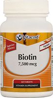 Vitacost Biotin - 7500 mcg - 60 Tablets