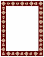 Masterpiece Studios 9720055 Burgundy Ornament Border - Pack of 100
