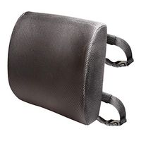 SUPPORT PLUS Lumbar Support Cushion - Adjustable Memory Foam Back Pillow for Car, Home, Office Chair - Breathable, Removable Mesh Cover