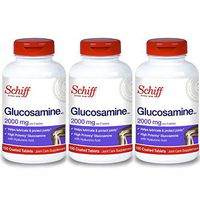 Schiff Glucosamine with Hyaluronic Acid, 2000mg Glucosamine, Joint Care Supplement Helps Lubricate & Protect Joints*, 150 Count (Pack of 3)
