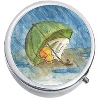 Bunny Duck Umbrella Medicine Vitamin Pill Box