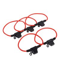 Aosiyp 5pcs Car Truck in Line Blade Fuse Holder Mini Size Waterproof Splash Proof 12V 30A Car Blade Fuse Holder Copper Wire Fuse Holder Blade Fuse Waterproof Fuse Holder