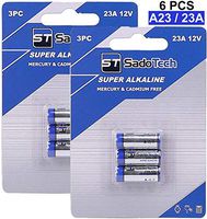 A23 Battery - 12V Long Lasting Alkaline Battery (2 Pack, 6 Batteries) - for Wireless Doorbell, Household Electronics, Remote, Garage Doors Opener and Accessories