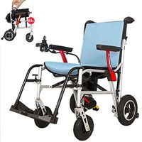 Electric Wheelchair Folding Motorized Power Wheelchairs, Compact Mobility Aid Wheel Chair, Powerful Dual Motor Wheelchair Weighs just 28 Lbs