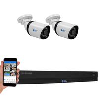 GW 8 Channel 4K H.265+ CCTV DVR Security System with (2) x HD 8MP 2160P Outdoor/Indoor 4K Bullet Security Cameras, 100ft Night Vision, 1TB Hard Drive Pre-Installed
