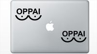 Oppai One Punch Man HenryDecal5550327 Set Of Two (2x) , Decal , Sticker , Laptop , Ipad , Car , Truck