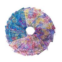 SumDirect Mixed Color Coralline Organza Gift Bags, Wedding Favor Party Jewelry Candy Pouches,4x6 Inches,Pack of 100
