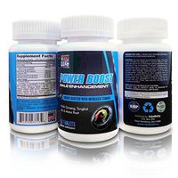 POWER BOOST MALE ENHANCEMENT with Ginseng, Tongkat Ali Root, Maca Root, L-Arginine, Ginseng & Oyster Extract. Best Testosterone Libido Booster Formula Increase Stamina, Size & Energy - 60 Tablets.