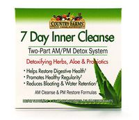 Country Farms 7 Day Inner Cleanse, AM/PM Detox System, Detoxifying Herbs, Aloe & Probiotics
