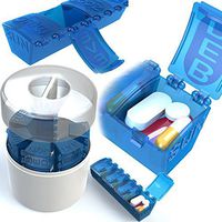 4Thought Large Pill Organizer, 7 Day Med Manager, High Quality, Durable Pill Organizer, Countertop Pill Planner