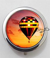 BlackKey Hot Air Balloon 3-Compartment Decorative Pocket Gift Box Case Organizer for Pill, Color 1 -1960