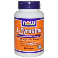 NOW Foods - L-Tyrosine 750 mg. - 90 Capsules