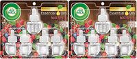 Air Wick Plug in Scented Oil 5 Refills, Wild Berries, Holiday Scent, Holiday Spray, (5x0.67oz), Essential Oils, Air Freshener, Packaging May Vary Pack of 2