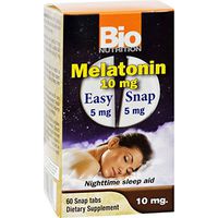 Bio Nutrition Inc Melatonin - Nighttime Sleep Aid - 10 mg - Gluten Free - 60 Tablets (Pack of 2)