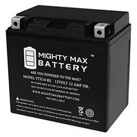 Mighty Max Battery YTX14-BS High Performance - Maintenance Free - AGM Motorcycle Battery Brand Product