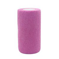 COMOmed Self Adherent Cohesive Bandage Latex FDA Approved 4"x5 Yards First Aid Bandages Stretch Sport Wrap Athletic Tape for Wrist Ankle Sprain and Swelling,Lotus Pink(3 rolls)