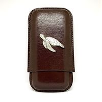 Sea Turtle 3-Finger Cigar Case – Leather Cigar Case – Cigar Cutters by Jim